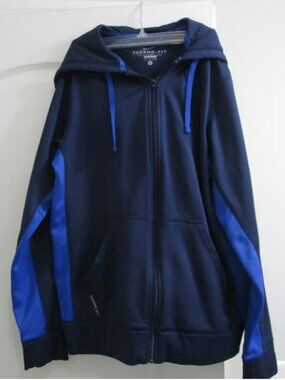 Men's Nike Therma Fit Blue Size Small Zip Hoodie